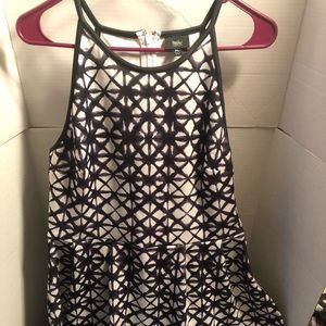 Black and white dress